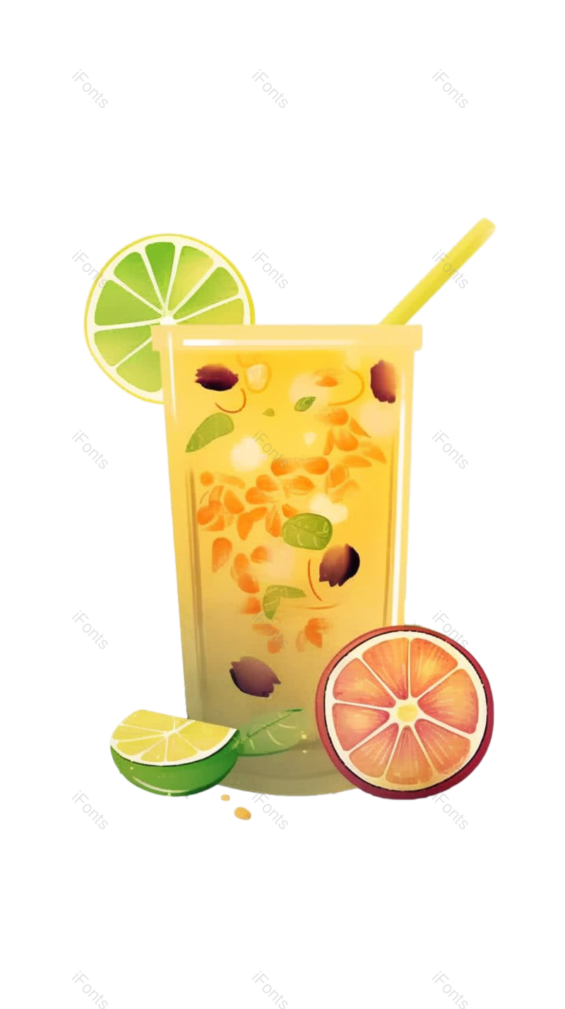 设计元素图片,冰块元素,玻璃杯PNG,果汁免抠素材